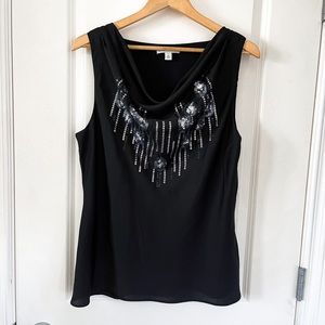 Beaded sleeves blouse